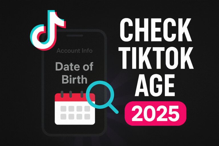 check tiktok age